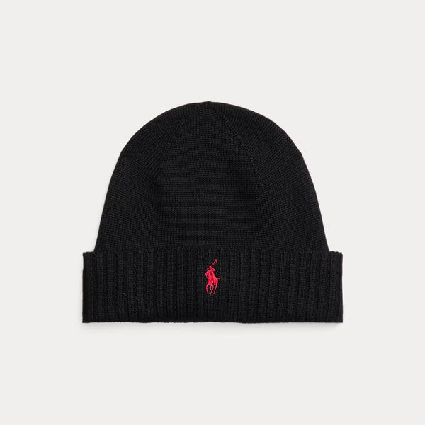 POLO RALPH LAUREN - WOOL SIGNATURE PONY HAT UNISEX BEANIE